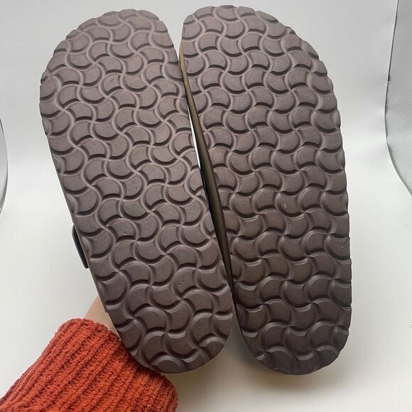 CUSHIONAIRE Slip-On Buckle Clog with Cork Footbed SIZE 6.5 BROWN - Picture 8 of 8